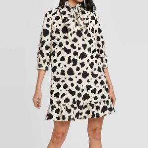 Animal Print Shift Dress